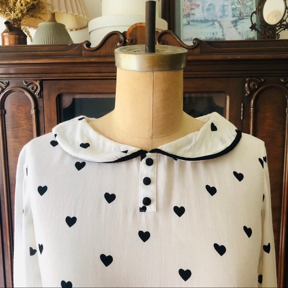 🌷Peter Pan heart blouse - Picture 3 of 8